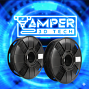 2KG - Filamento ABS Premium 1.75mm AMPER 3D -