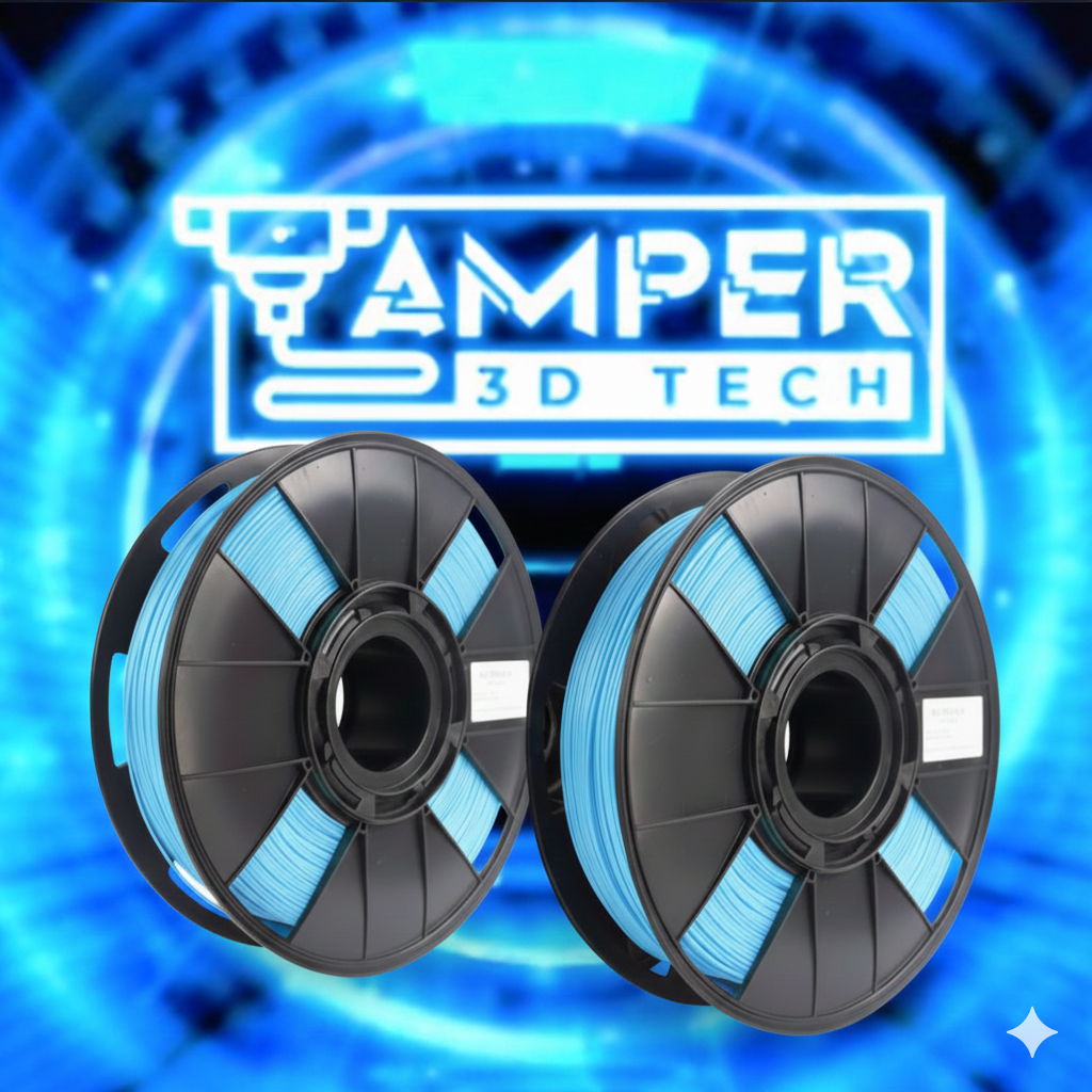 2KG - Filamento ABS Premium 1.75mm AMPER 3D -